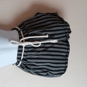Forever 21 Black And White Striped Shorts